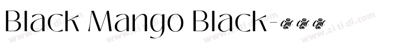 Black Mango Black字体转换